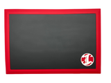 Large Workstation Mat - Red Border