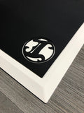 Tapered Workstation Mat - Black/White