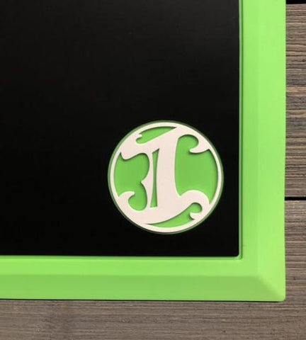 Tapered Workstation Mat - Limited Lime Green/Black/White